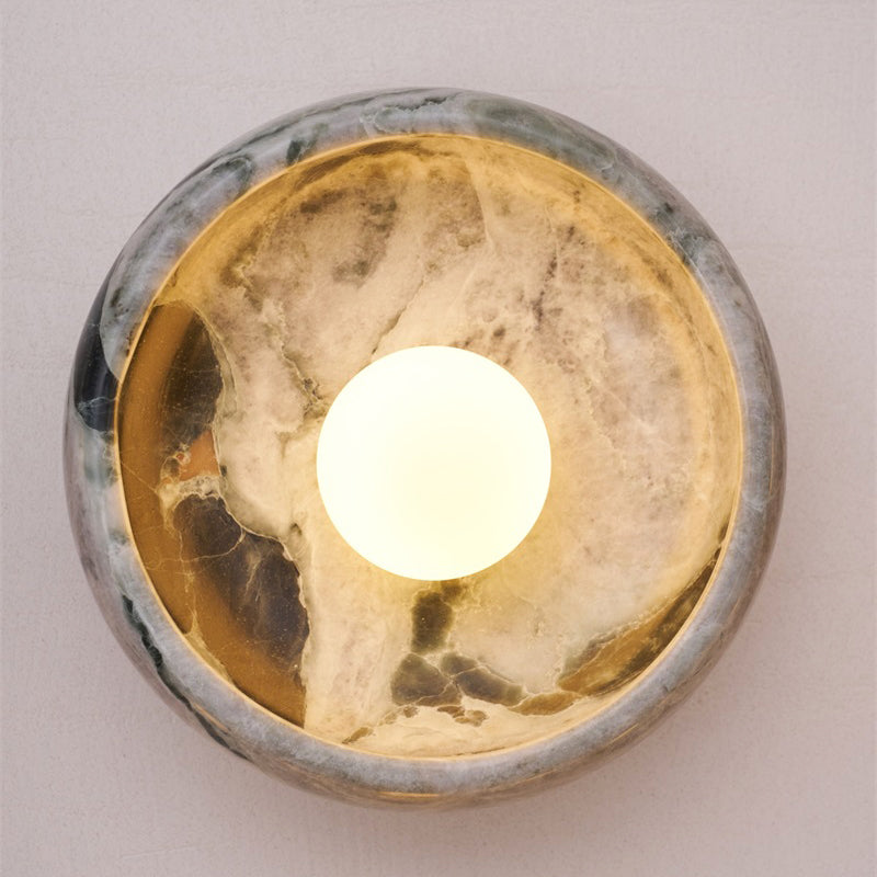 Marble Travertine Onyx Wall Lamp
