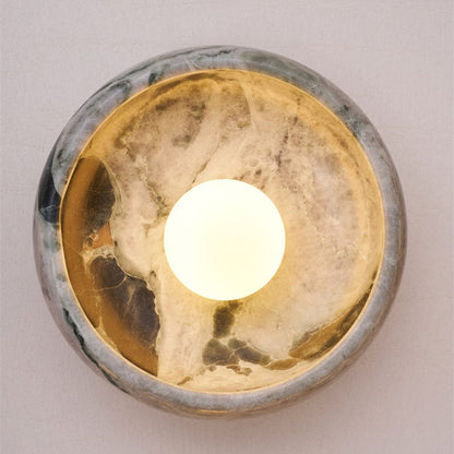 Marble Travertine Onyx Wall Lamp