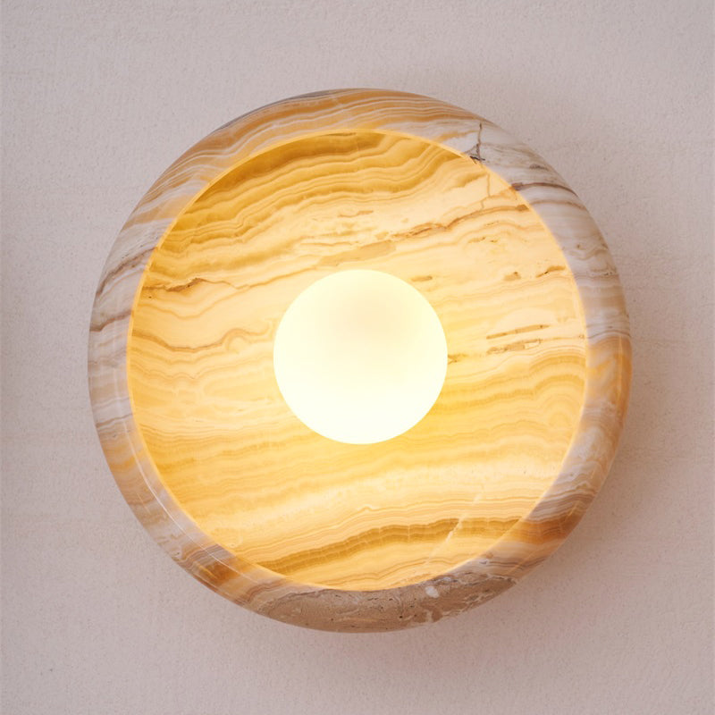 Marble Travertine Onyx Wall Lamp