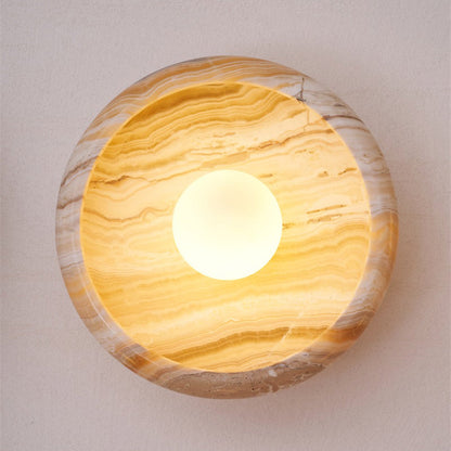 Marble Travertine Onyx Wall Lamp