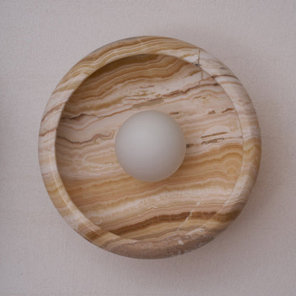 Marble Travertine Onyx Wall Lamp