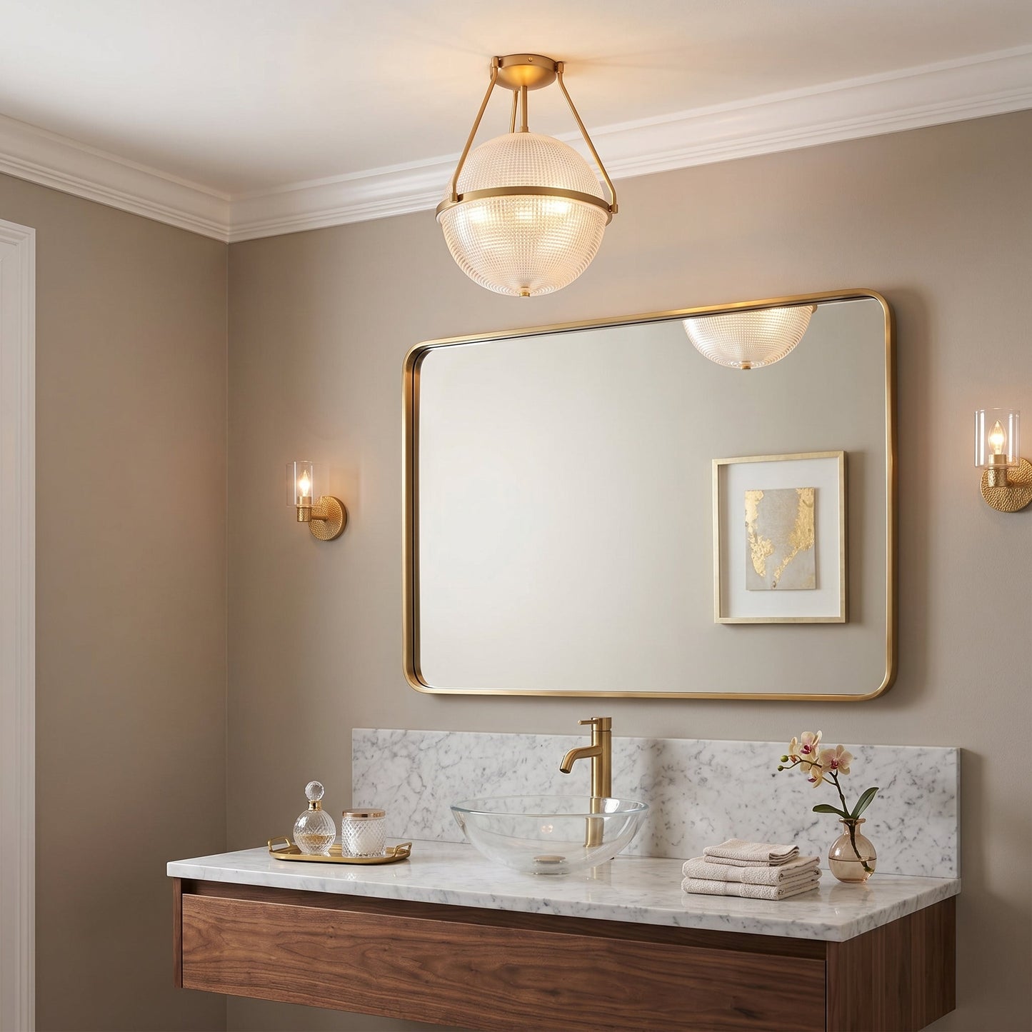 Melai Glass Ceiling Lamp