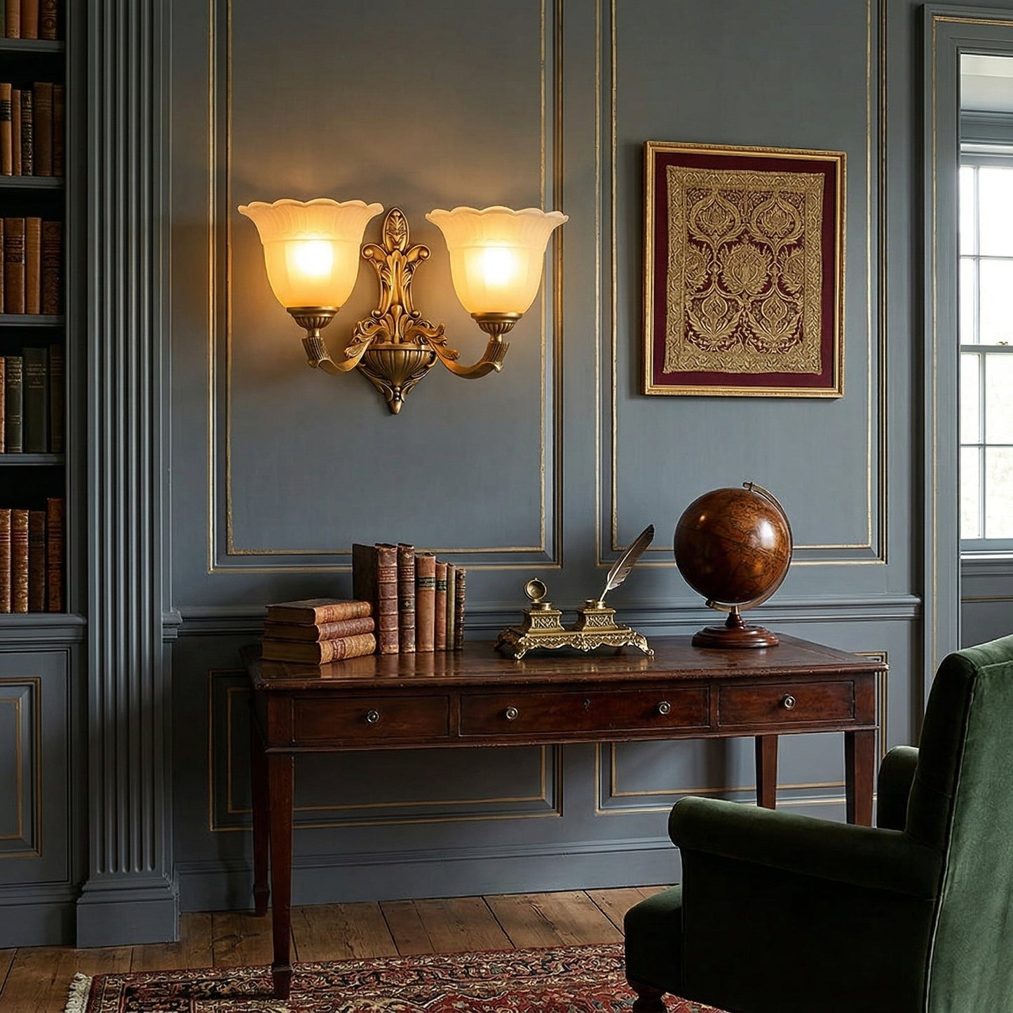 Vesor Flower Brass Sconce