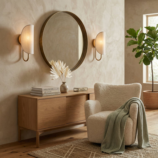 Leaf Brass Wall Lamp