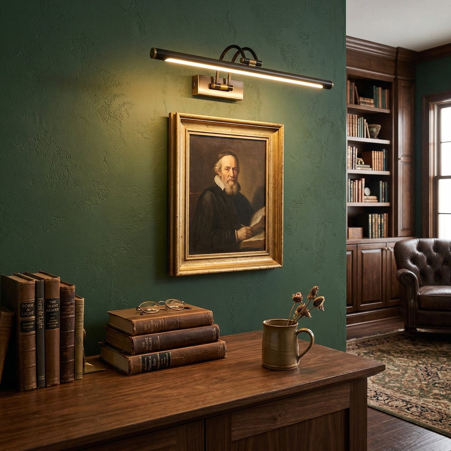 Regulus Brass Rechargeable Wall Lamp