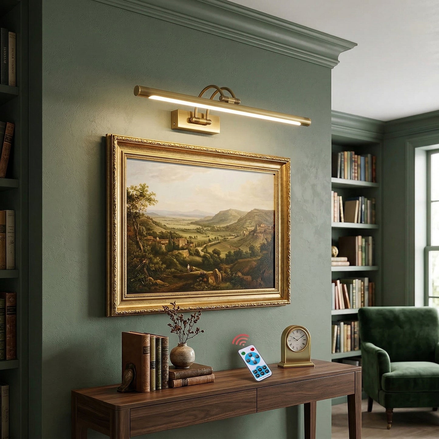 Regulus Brass Rechargeable Wall Lamp