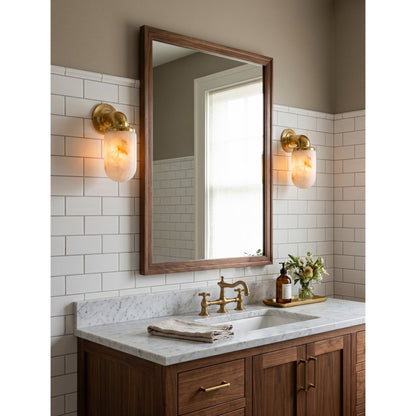 Marine Alabaster Wall Sconce