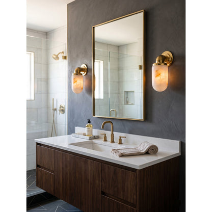 Marine Alabaster Wall Sconce