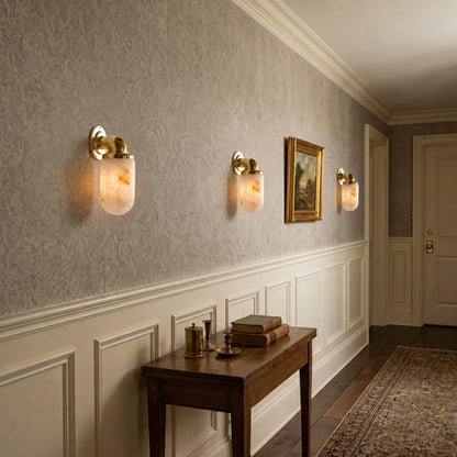 Marine Alabaster Wall Sconce