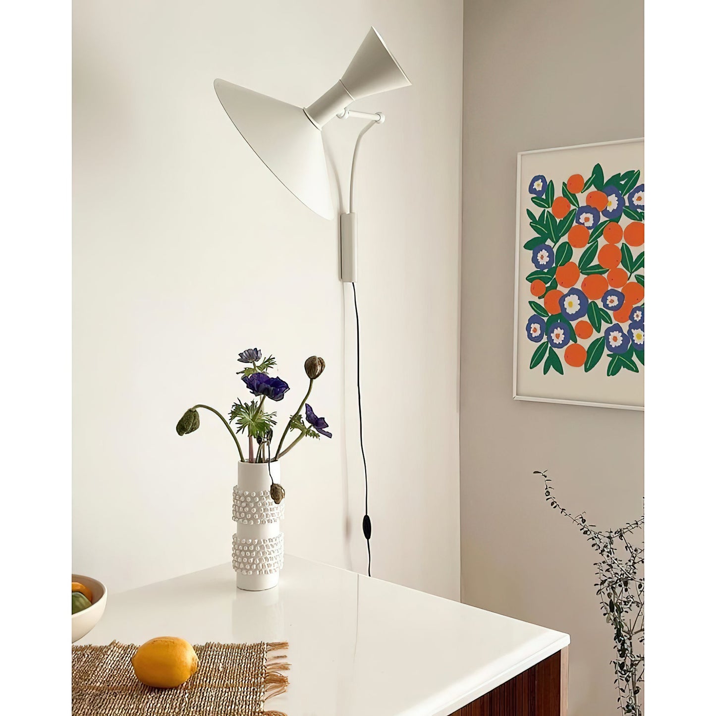 Quinance Swing Arm Plug-in Sconce