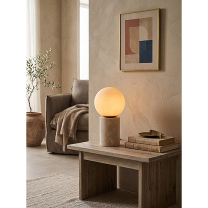 Maxax Deeluxe Travertine Table Lamp
