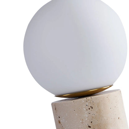Maxax Deeluxe Travertine Table Lamp