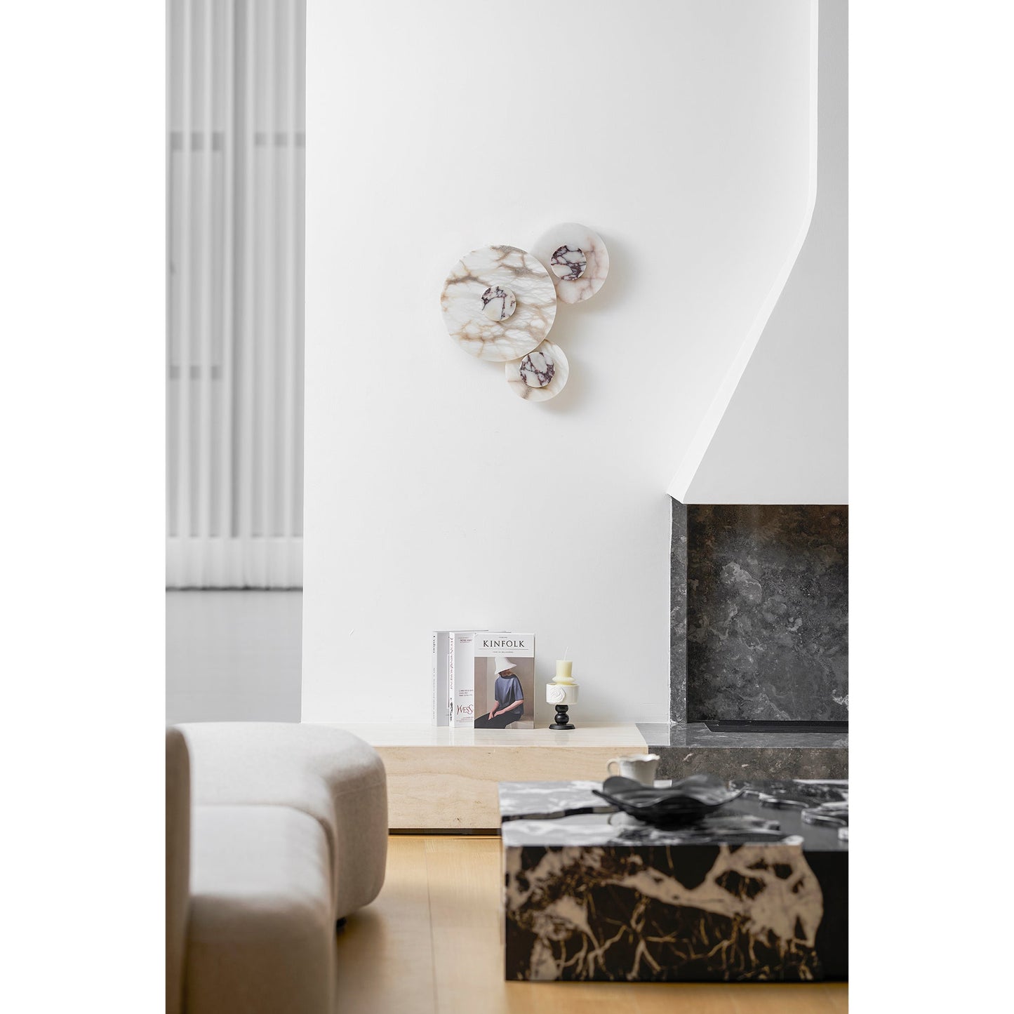 Median Combination Alabaster Wall Lamp