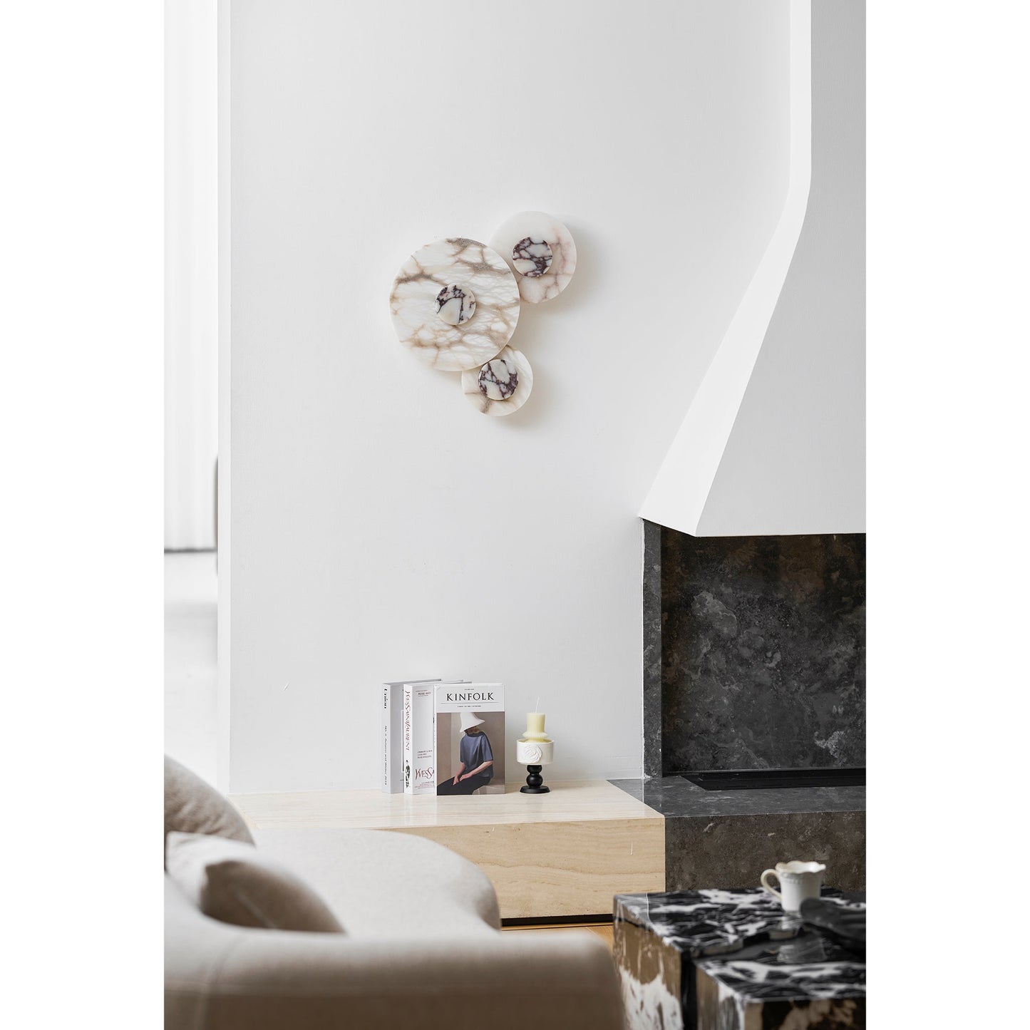 Median Combination Alabaster Wall Lamp