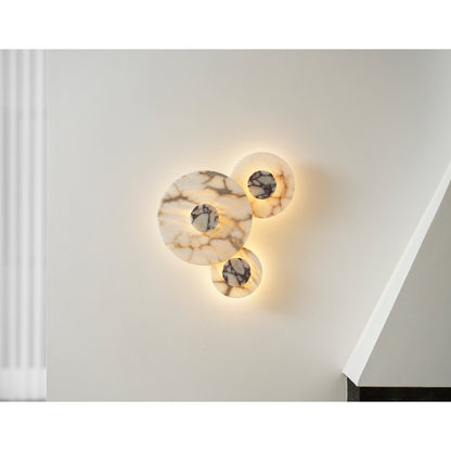Median Combination Alabaster Wall Lamp