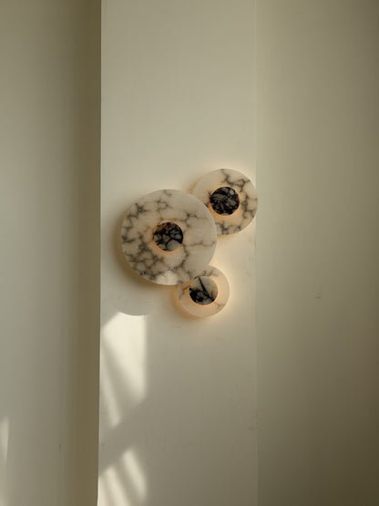 Median Combination Alabaster Wall Lamp