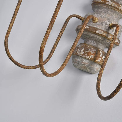 Pelance Wood Candle Wall Lamp