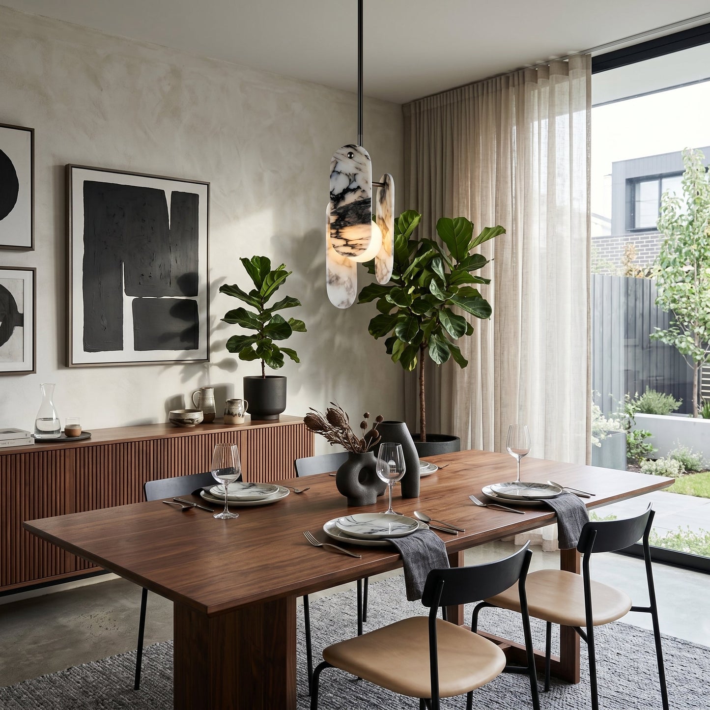 Dahlia Marble Pendant Lamp