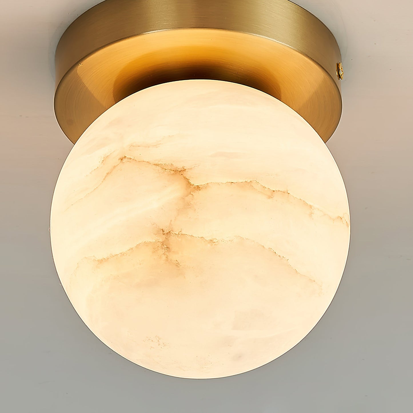 Calcite Alabaster Ceiling Light
