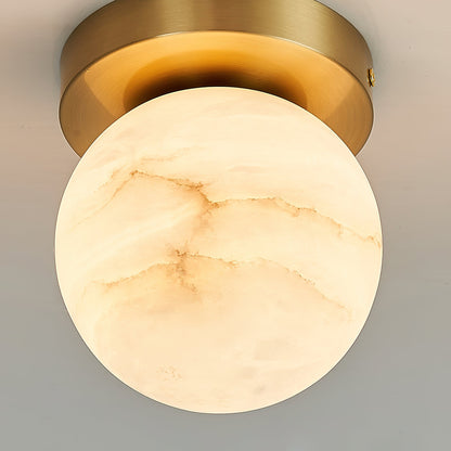 Calcite Alabaster Ceiling Light
