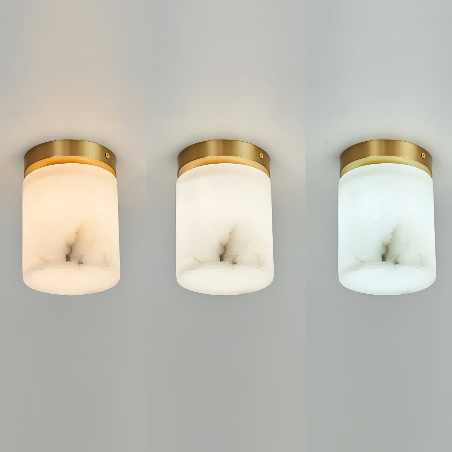 Calcite Alabaster Ceiling Light
