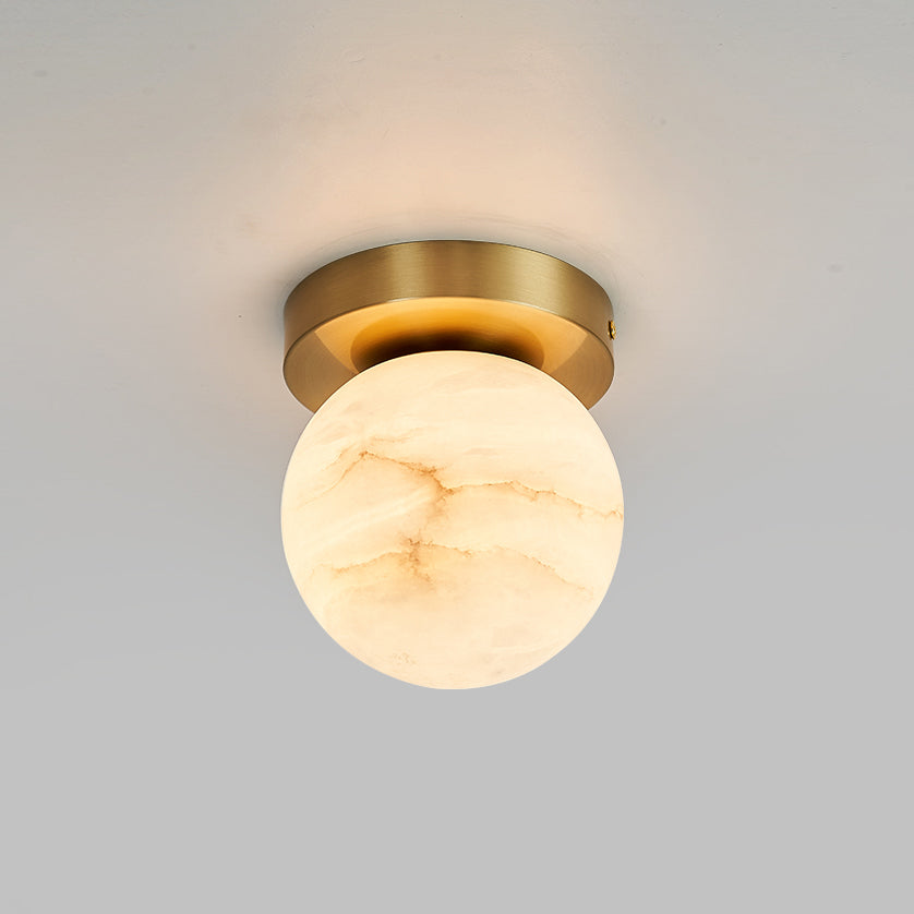 Calcite Alabaster Ceiling Light