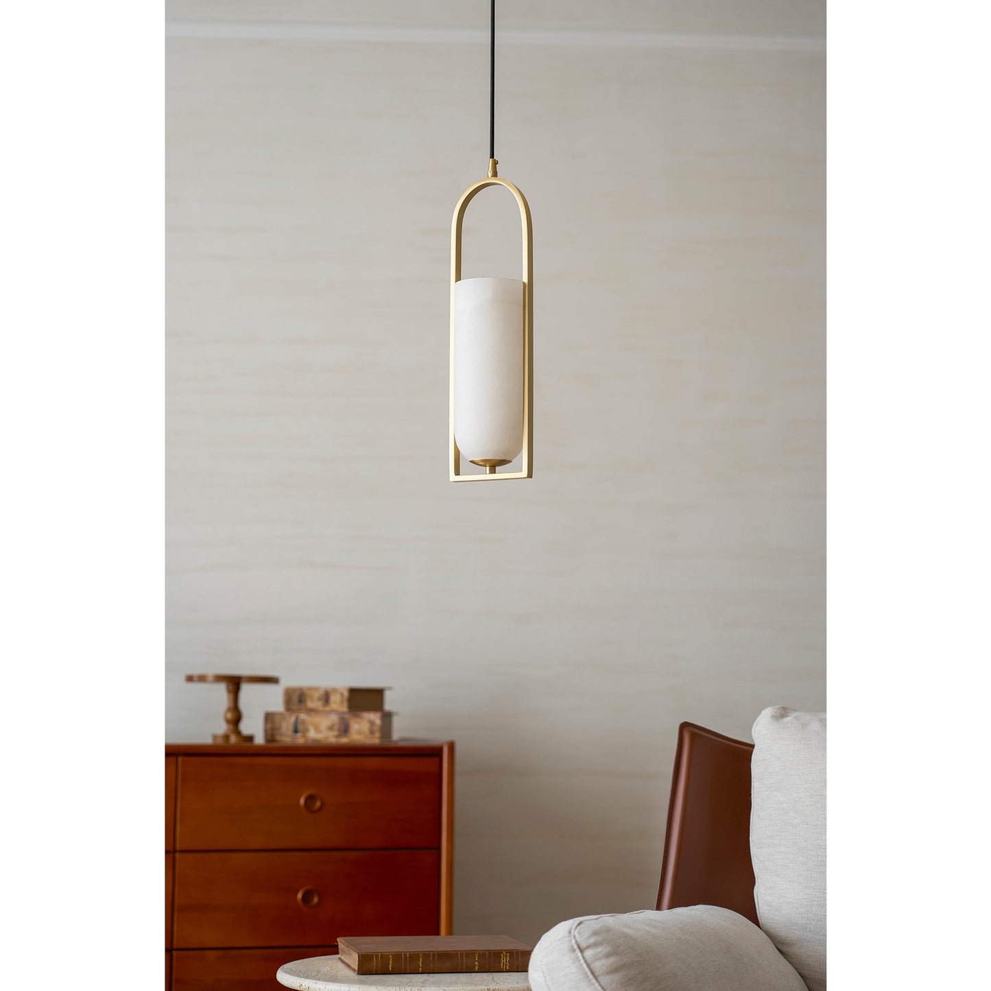 Calcite Small Alabaster Pendant Lamp