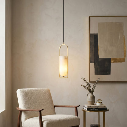 Calcite Small Alabaster Pendant Lamp