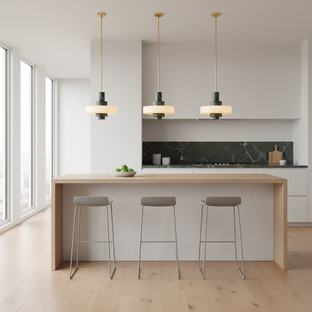 Fenika Green Marble Pendant Lamp