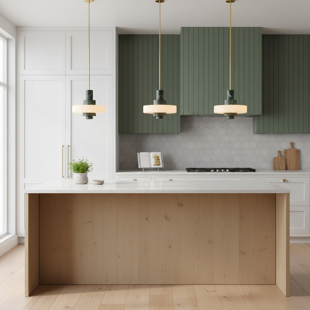Fenika Green Marble Pendant Lamp