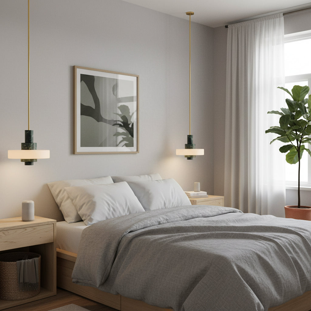 Fenika Green Marble Pendant Lamp