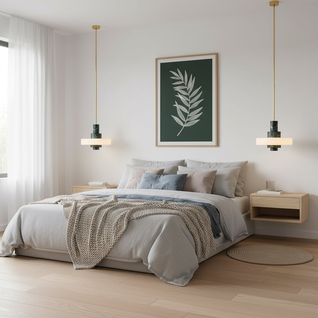 Fenika Green Marble Pendant Lamp