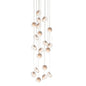 Mesh Glass Cluster Chandelier