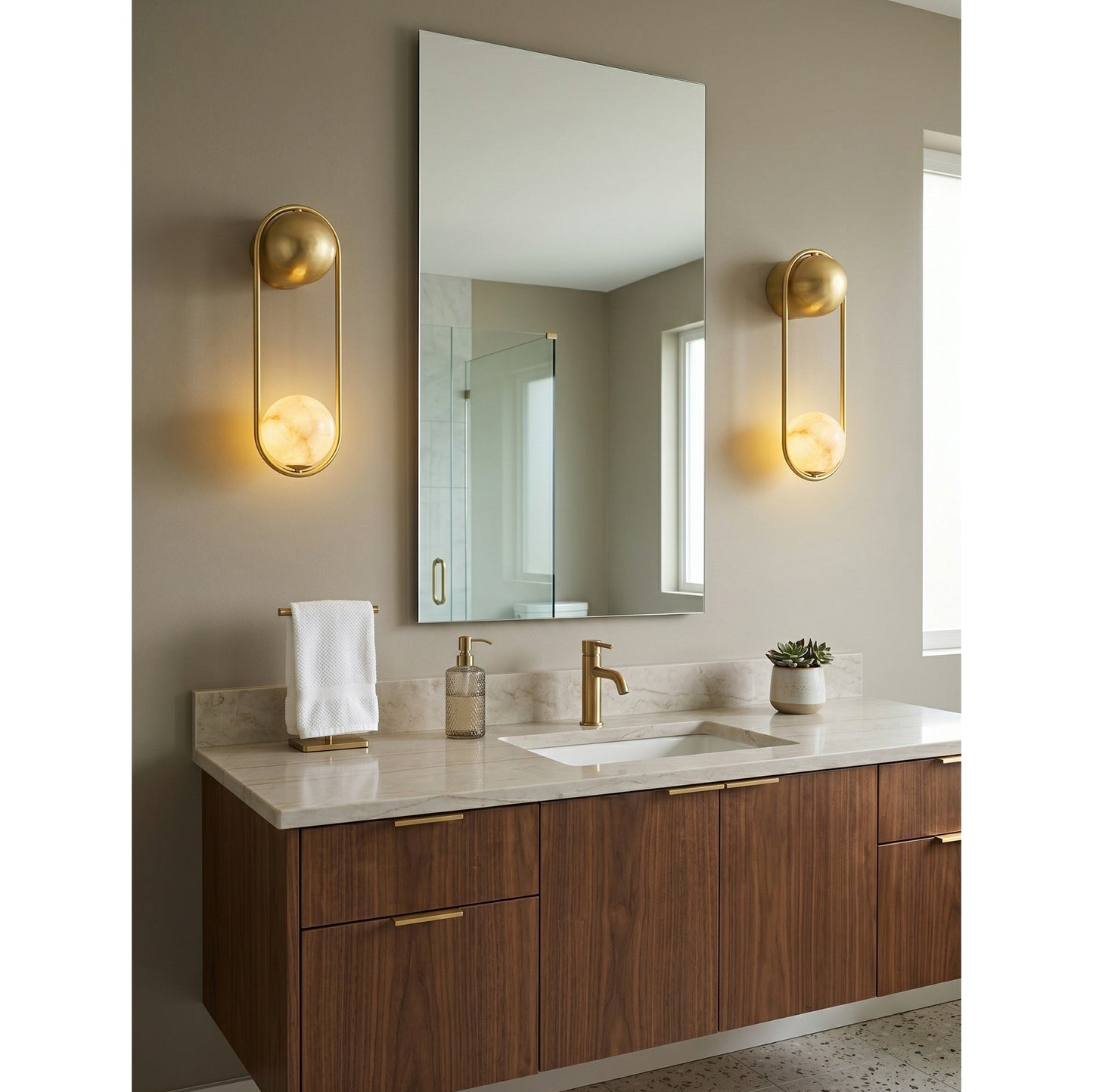 Mila Alabaster Wall Sconce