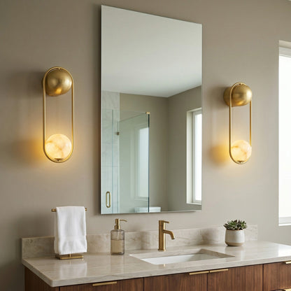 Mila Alabaster Wall Sconce