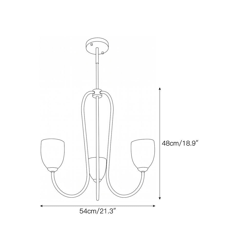 Esmine Velin Chandelier
