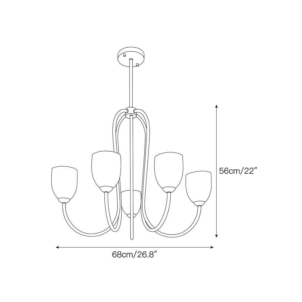 Esmine Velin Chandelier
