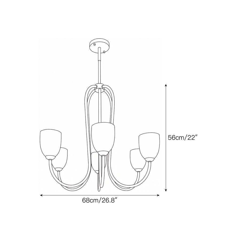 Esmine Velin Chandelier