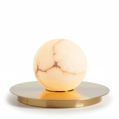 Mini Alabaster Moon Table Lamp