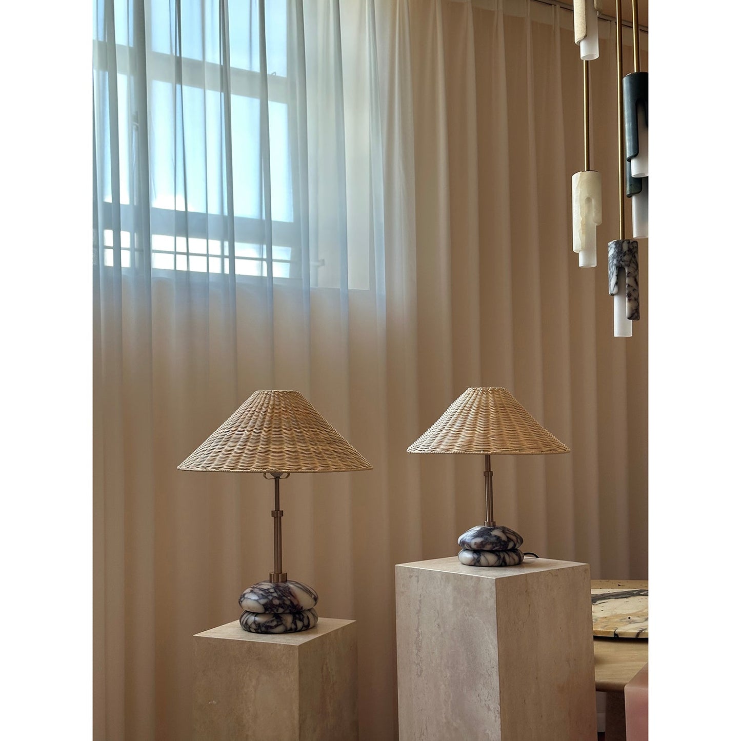 Elmwick Marble Table Lamp