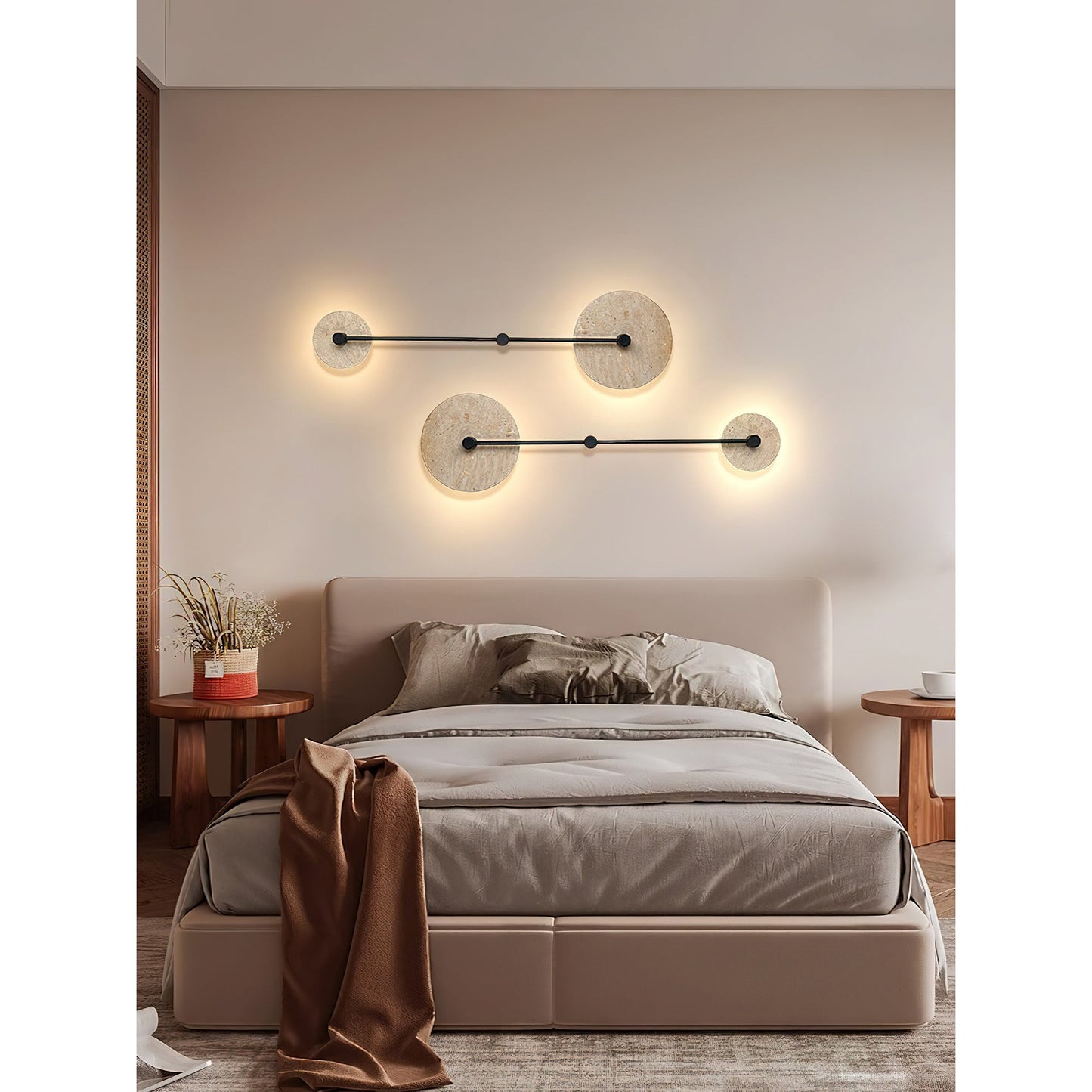 Kesara Travertine Wall Lamp
