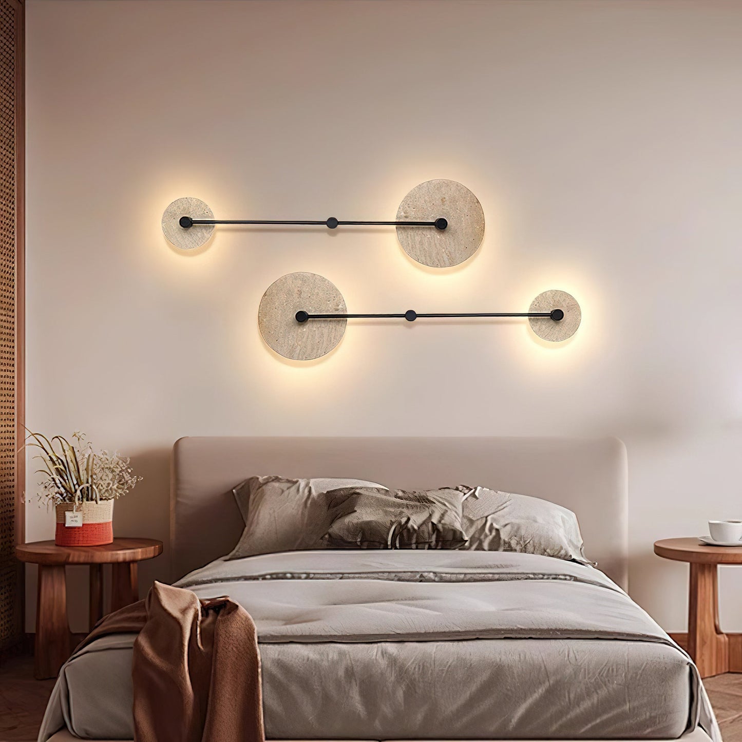 Kesara Travertine Wall Lamp