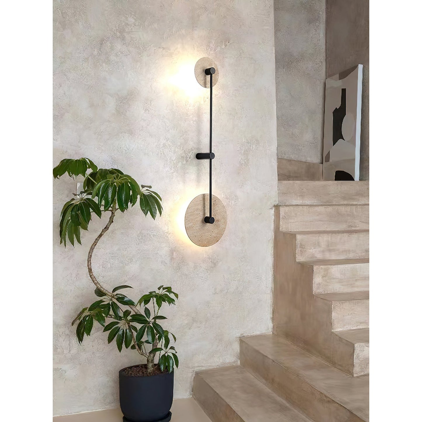 Kesara Travertine Wall Lamp