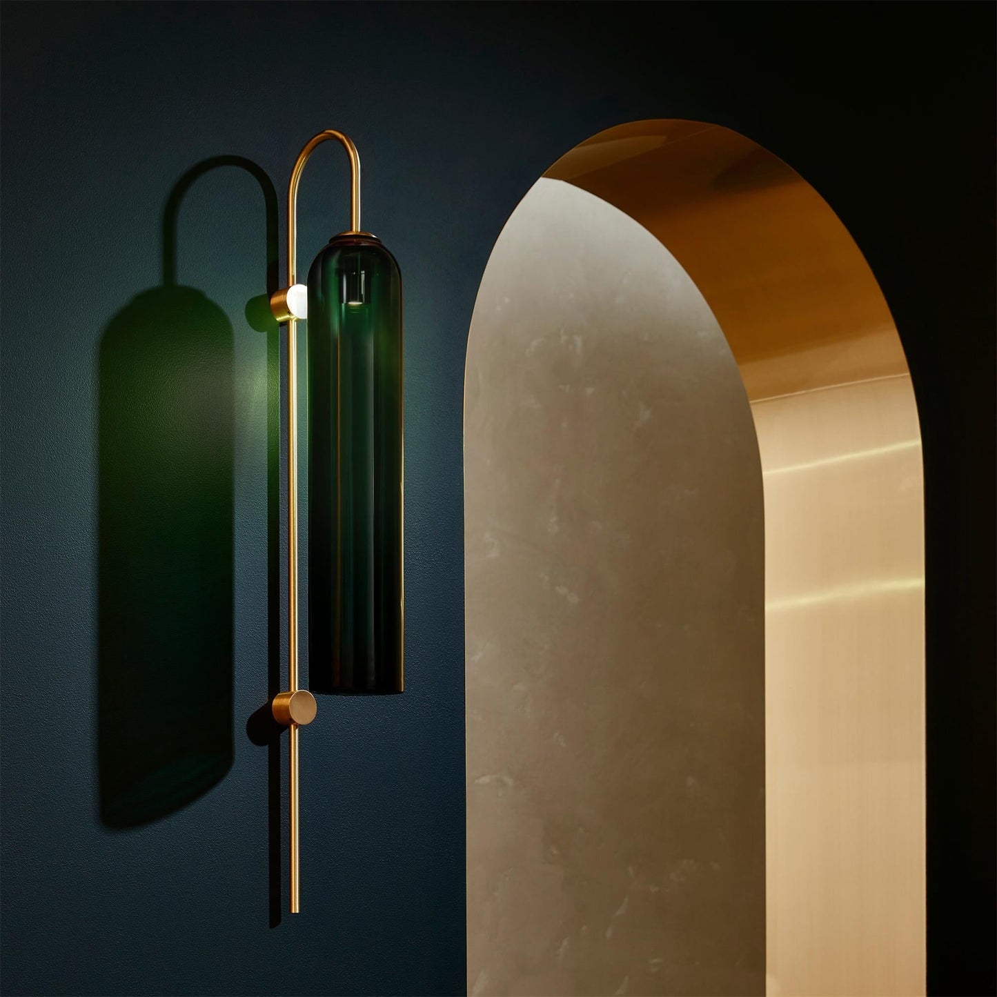 Modern Glass Vertical Wall Lamp