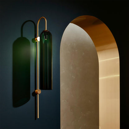 Modern Glass Vertical Wall Lamp