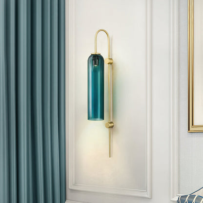 Modern Glass Vertical Wall Lamp