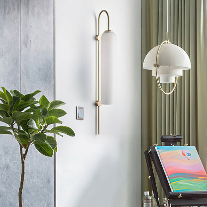 Modern Glass Vertical Wall Lamp