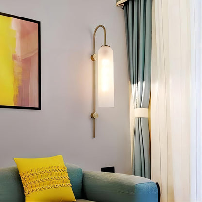 Modern Glass Vertical Wall Lamp