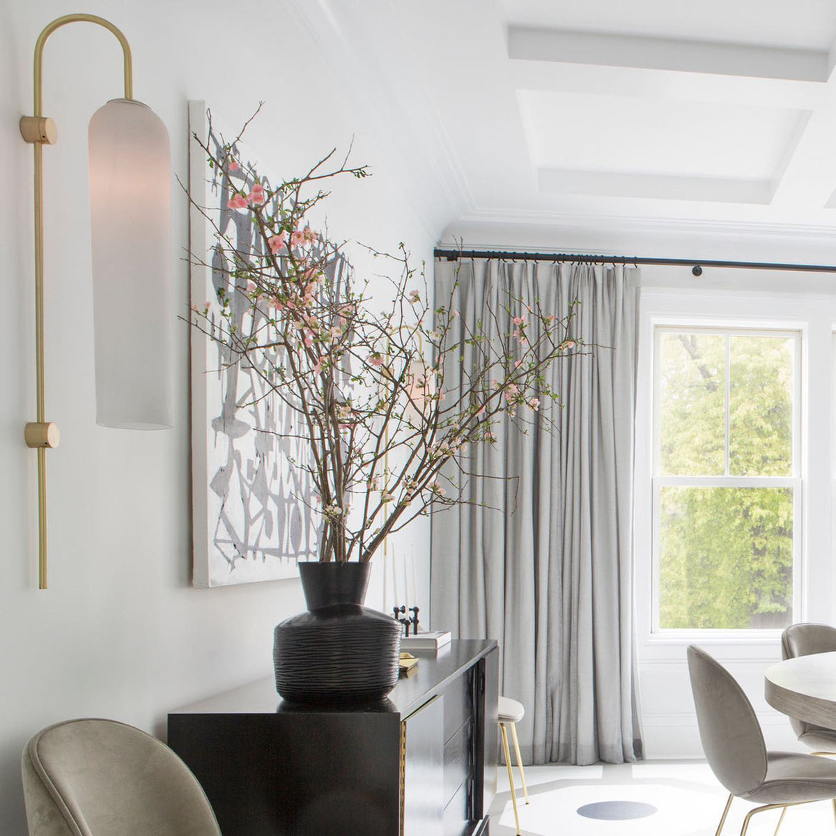 Modern Glass Vertical Wall Lamp