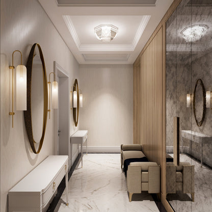 Modern Glass Vertical Wall Lamp